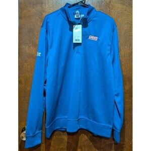Men’s NY Giants Miller Lite Logo Zip Pullover Size Lg. NWT